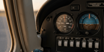 cessna 172 instrument panel close up showing ammeter and cir 20260331 100124