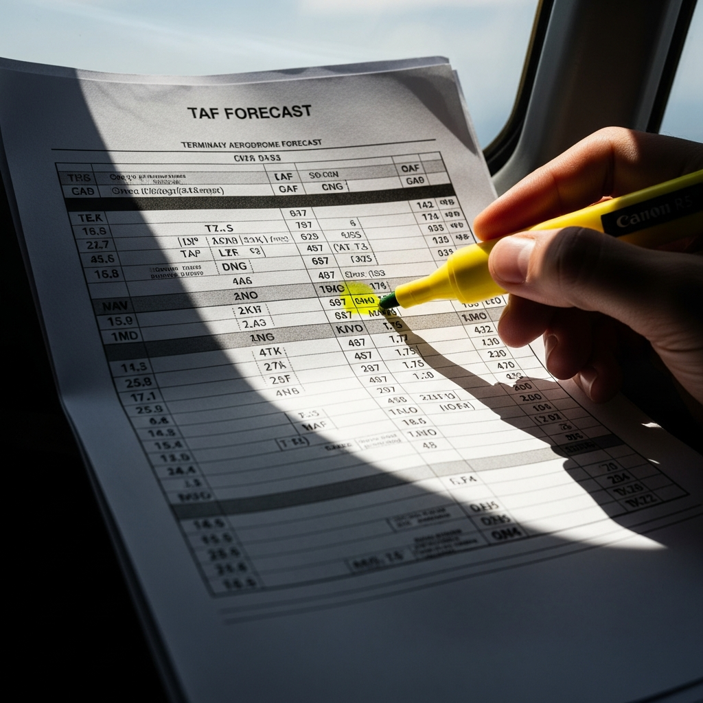 How to Read a TAF Forecast Before Your First Solo
