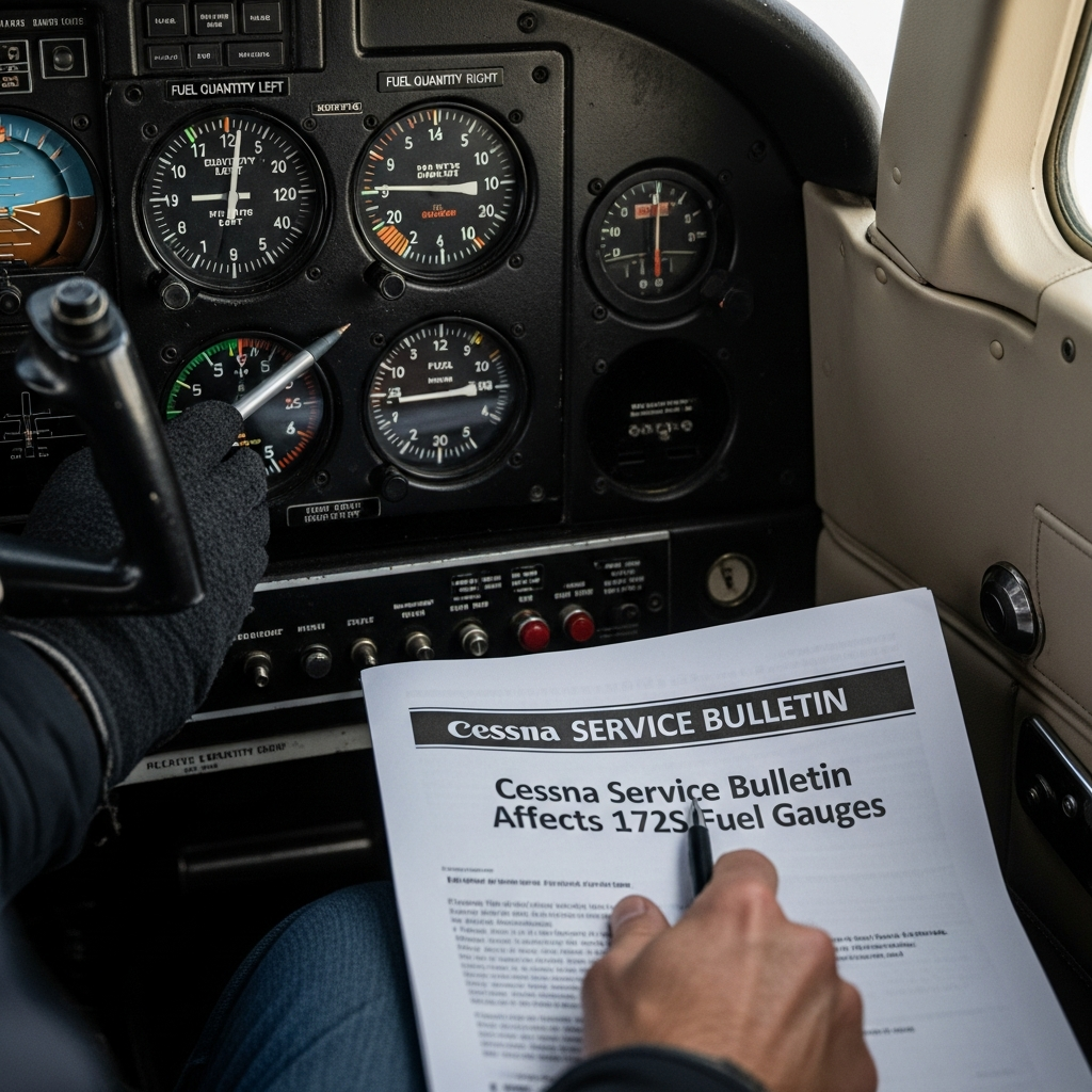 Cessna Service Bulletin Affects 172S Fuel Gauges