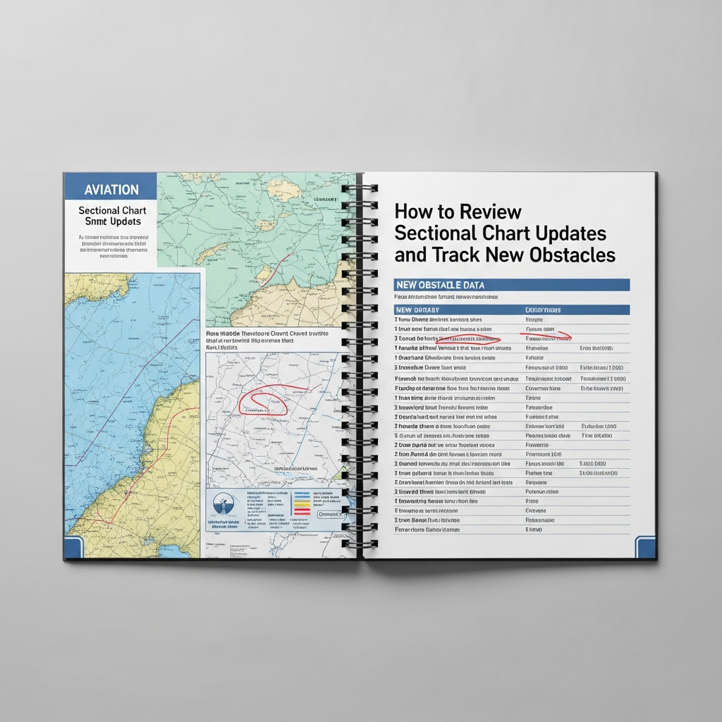 How to Review Sectional Chart Updates and Track New Obstacles